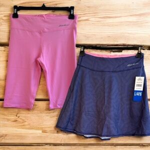 Eddie Bauer Girls Summer Shorts Skorts Set 2 Piece